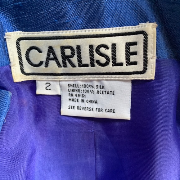 Vintage Carlisle all silk 3 piece suit. Excellent condition- was over 400 - Picture 2 of 3